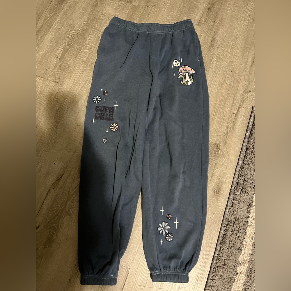 XS PACSUN blue preppy sweatpants